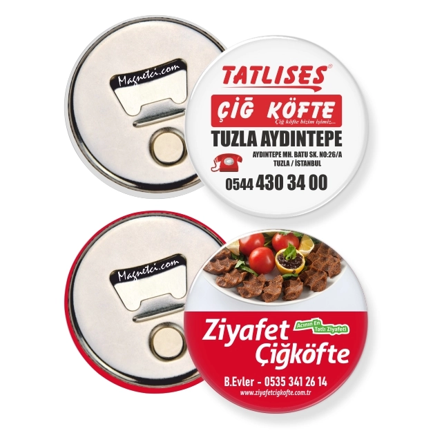 58MM-01 kodlu 58 MM AÇACAKLI BUTON MAGNET üretim örneği