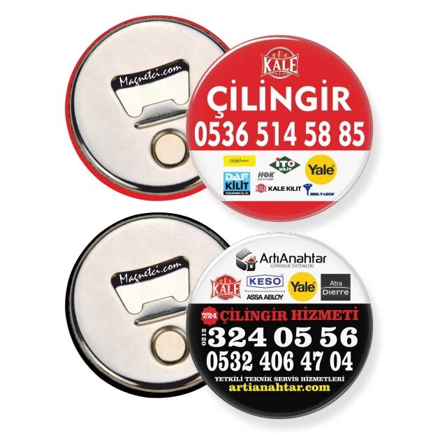 58MM-02 kodlu 58 MM AÇACAKLI BUTON MAGNET üretim örneği