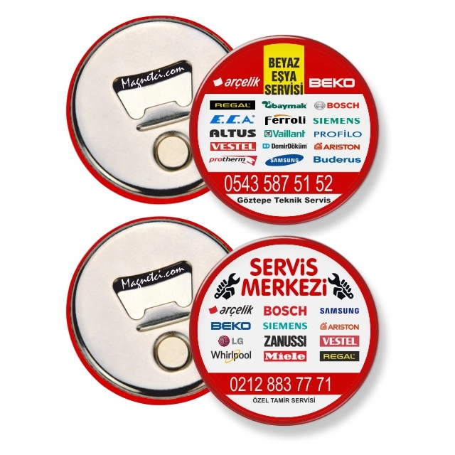 58MM-04 kodlu 58 MM AÇACAKLI BUTON MAGNET üretim örneği