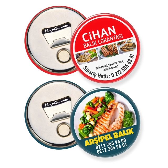 58MM-11 kodlu 58 MM AÇACAKLI BUTON MAGNET üretim örneği