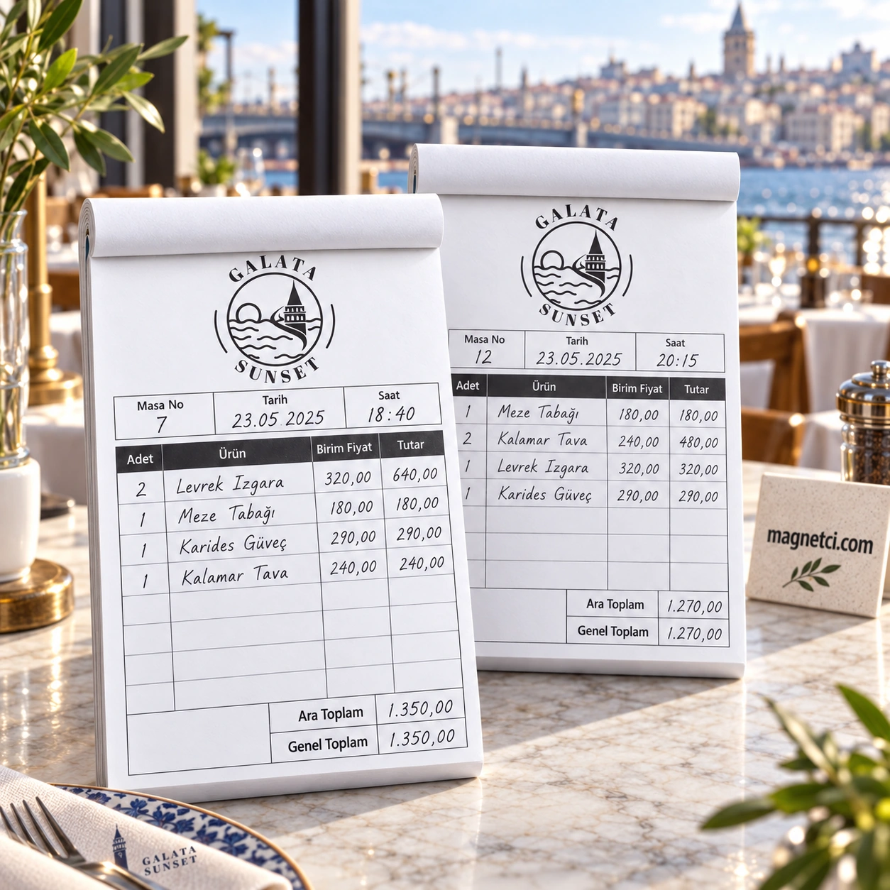 ADS-08 restoran kullanım senaryosu