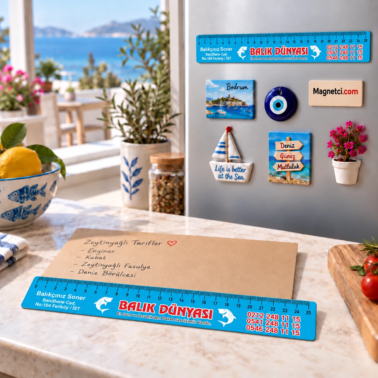 CM-05 cetvel-klips magnet baskılı ürün kullanım örneği