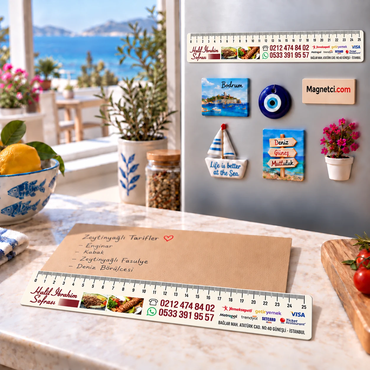CM-07 cetvel-klips magnet baskılı ürün kullanım örneği