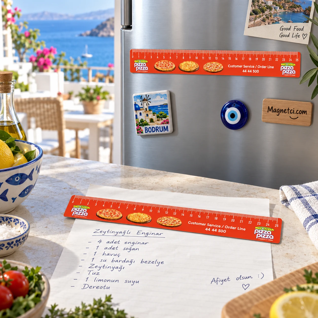 CM-09 cetvel-klips magnet baskılı ürün kullanım örneği