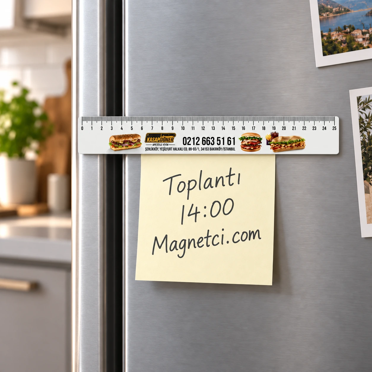 CM-10 cetvel-klips magnet not tutucu kullanım sahnesi
