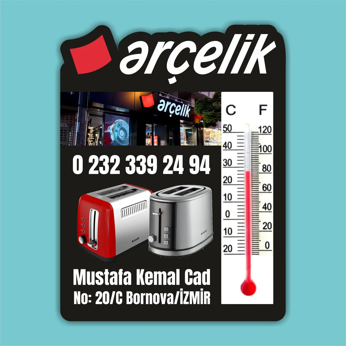 DTM-01 kodlu DERECELİ TERMOMETRELİ MAGNET üretim örneği
