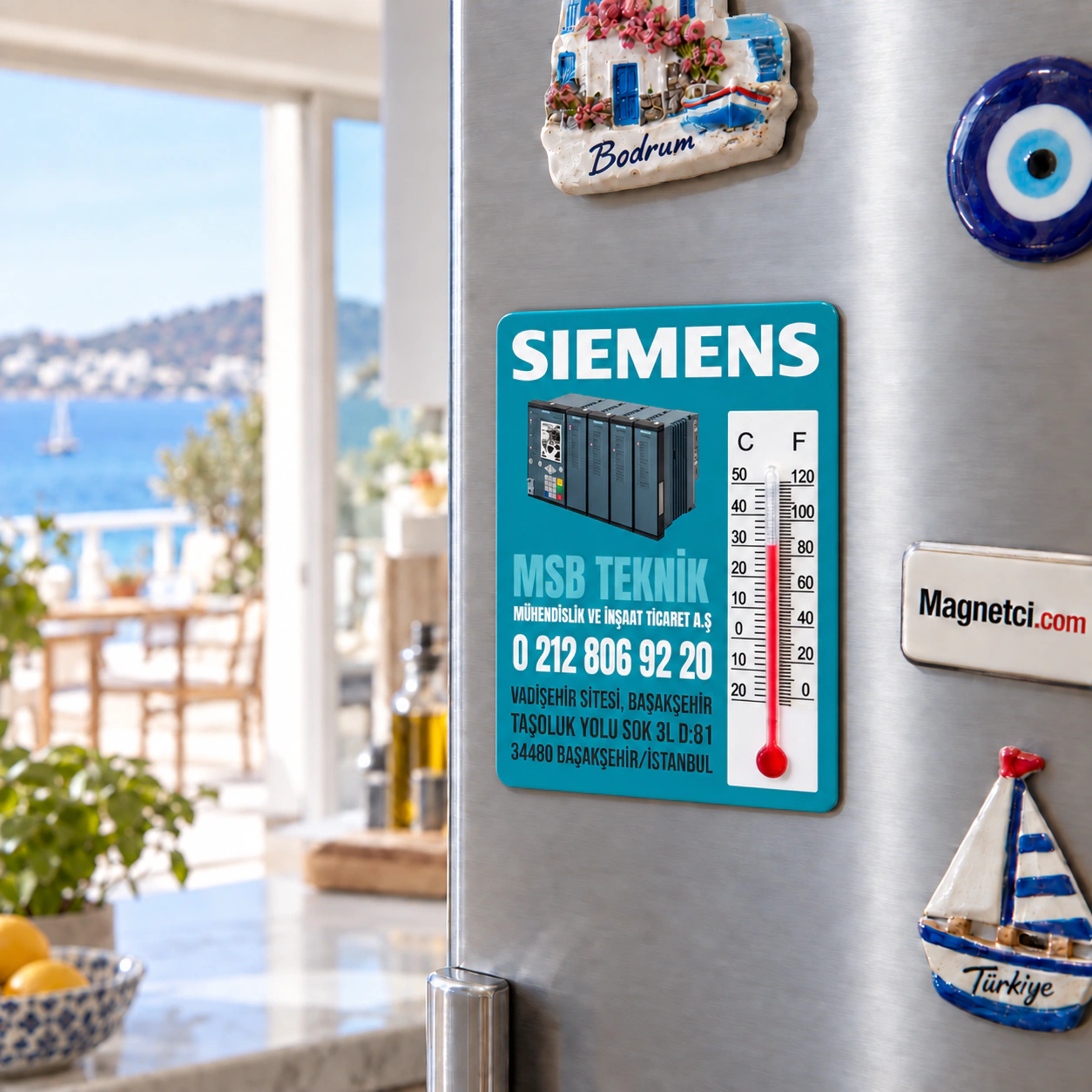 DTM-09 dereceli termometreli magnet kullanım sahnesi