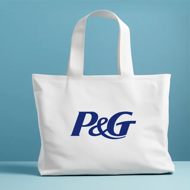 P&G baskılı ham bez çanta