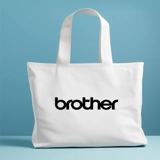 Brother baskılı ham bez çanta