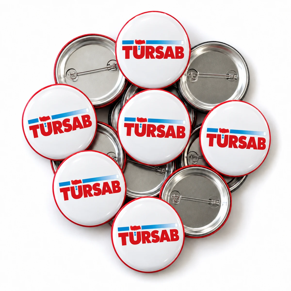 44 mm TÜRSAB logolu iğneli rozet