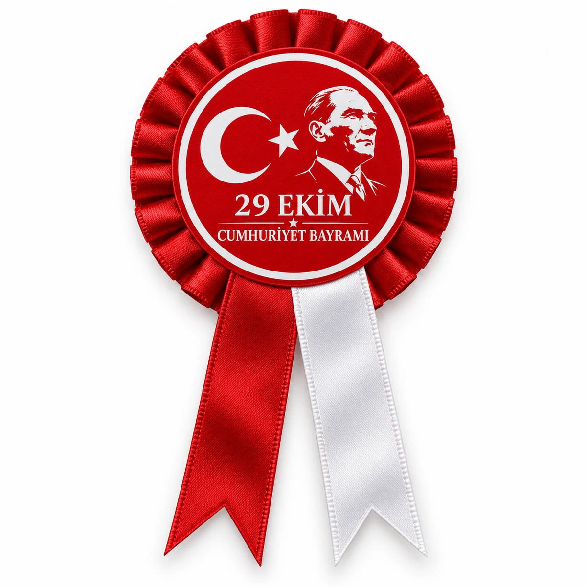 29 Ekim Cumhuriyet Bayramı temalı saten kokart