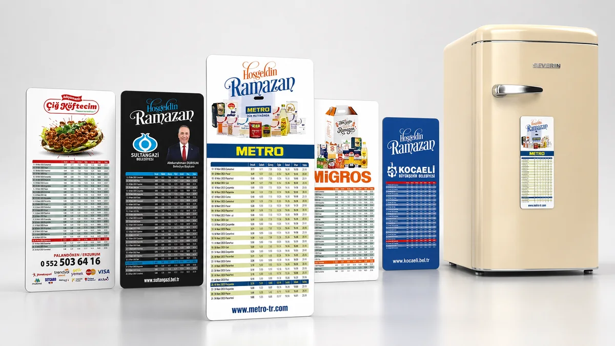 İMSAKİYE MAGNET üretim örnekleri