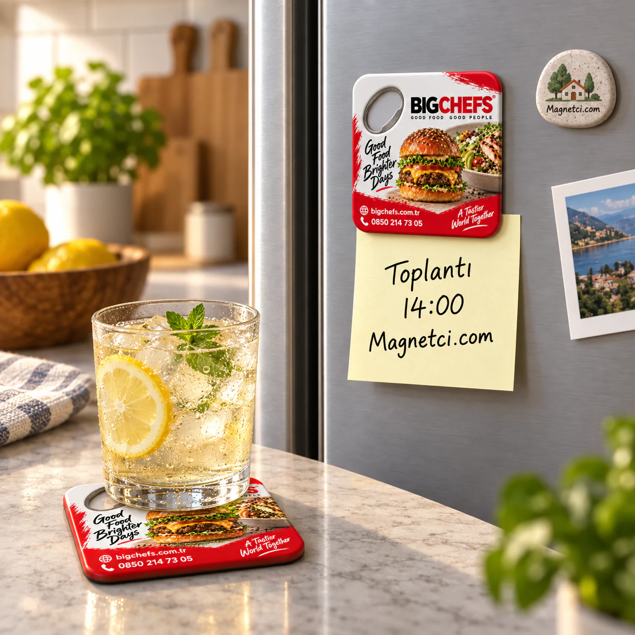 KBA-06 kodlu Kare Bardak Altı Açacak Magnet çift kullanım kullanım senaryosu