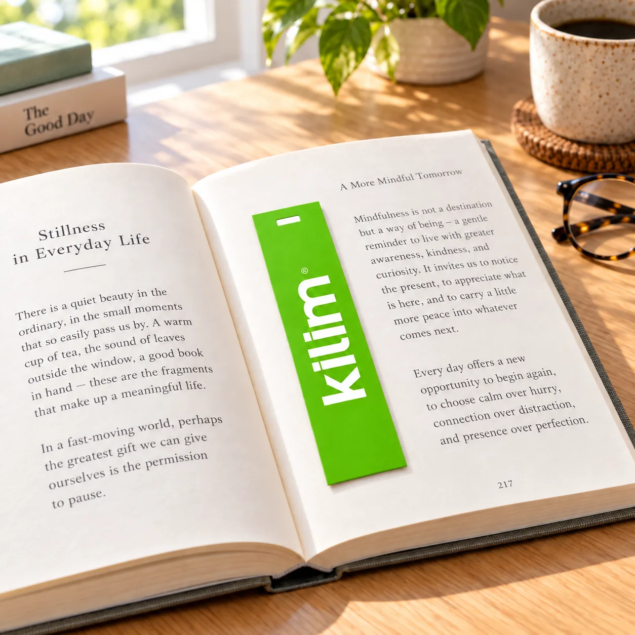 KKA-05 püskülsüz karton kitap ayracı kullanım senaryosu