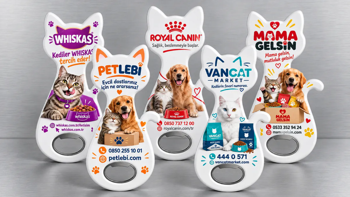 KEDİ AÇACAK MAGNET üretim örnekleri