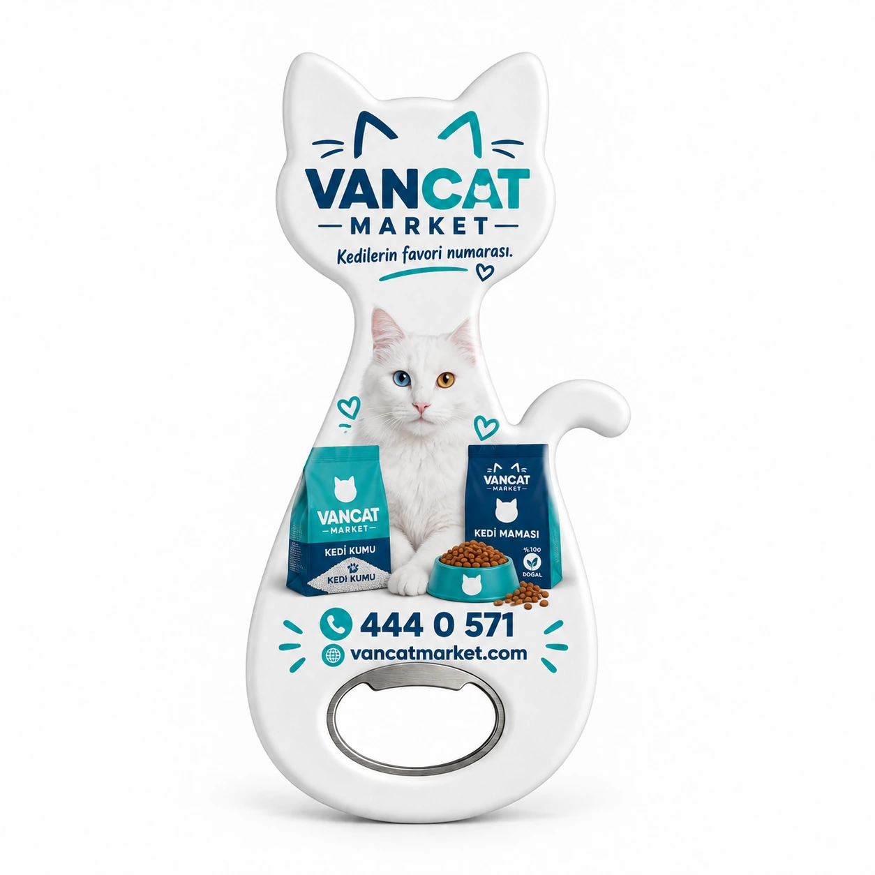 KEDAM-06 kodlu Kedi Açacak Magnet üretim örneği