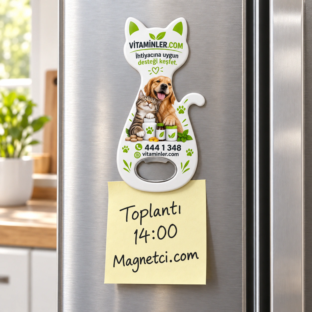 KEDAM-11 kodlu Kedi Açacak Magnet buzdolabında not tutma senaryosu