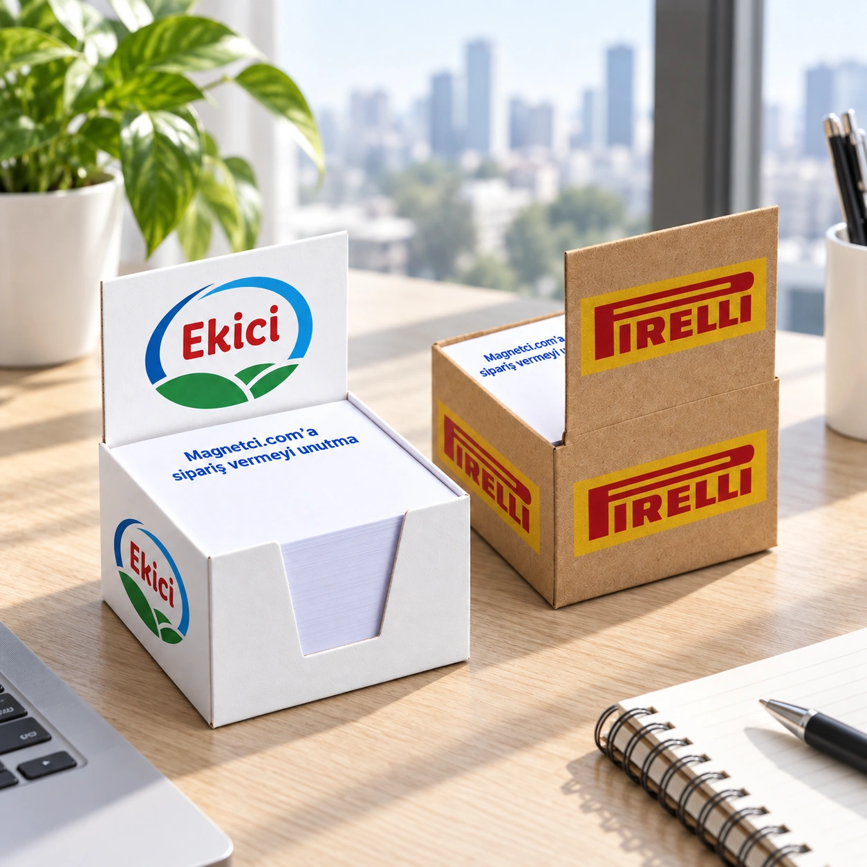 KBC-10 küp bloknot aydınlık ofis kullanım senaryosu