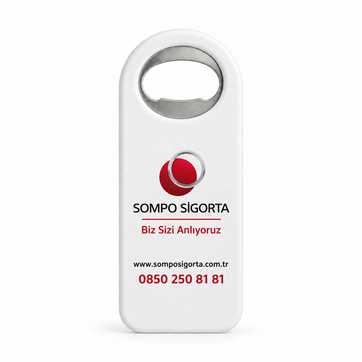 Sompo Sigorta UV baskılı Lüks Düz Açacak Magnet, Ürün Kodu LDAM-02 özgün ürün görseli
