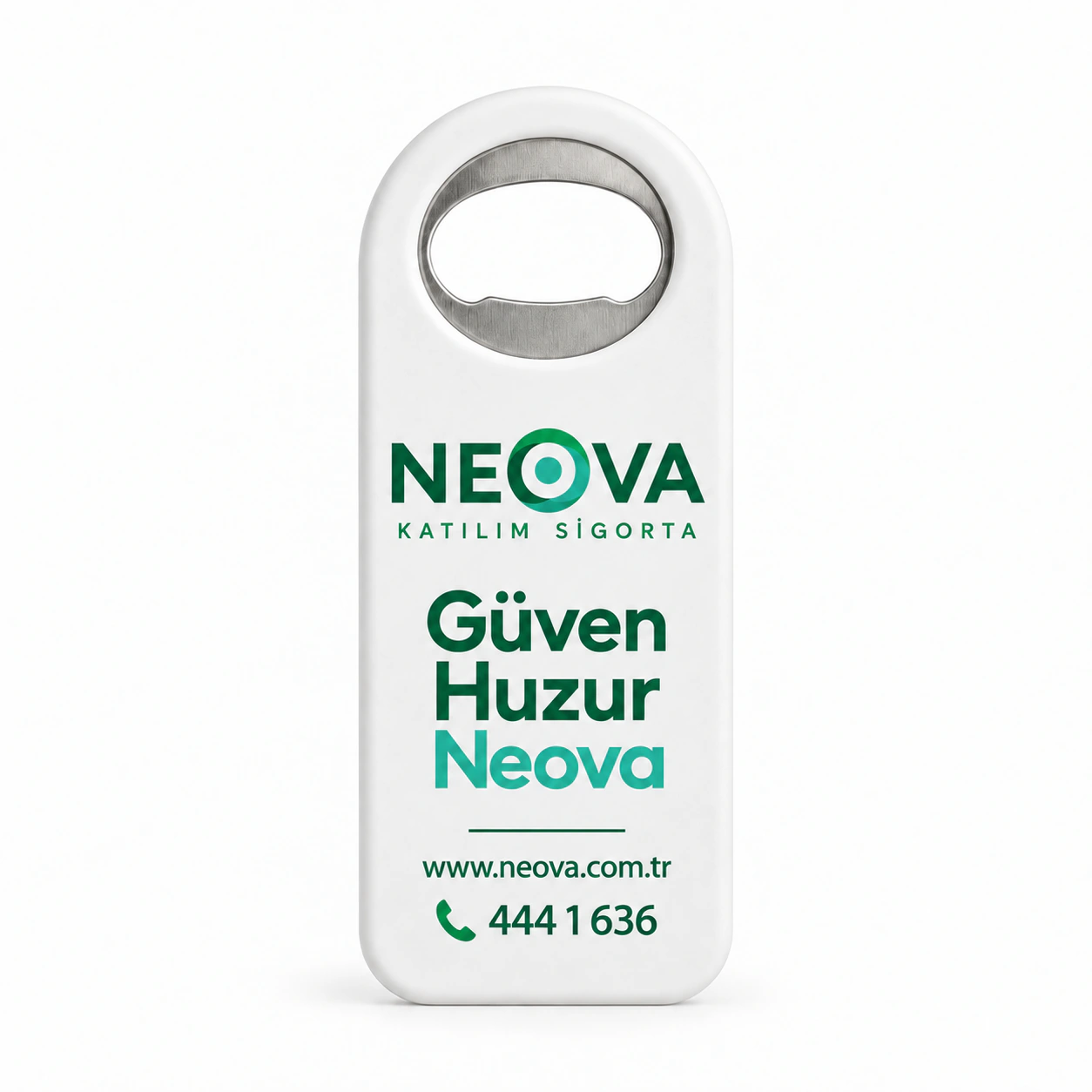 Neova Katılım Sigorta UV baskılı Lüks Düz Açacak Magnet, Ürün Kodu LDAM-06 özgün ürün görseli