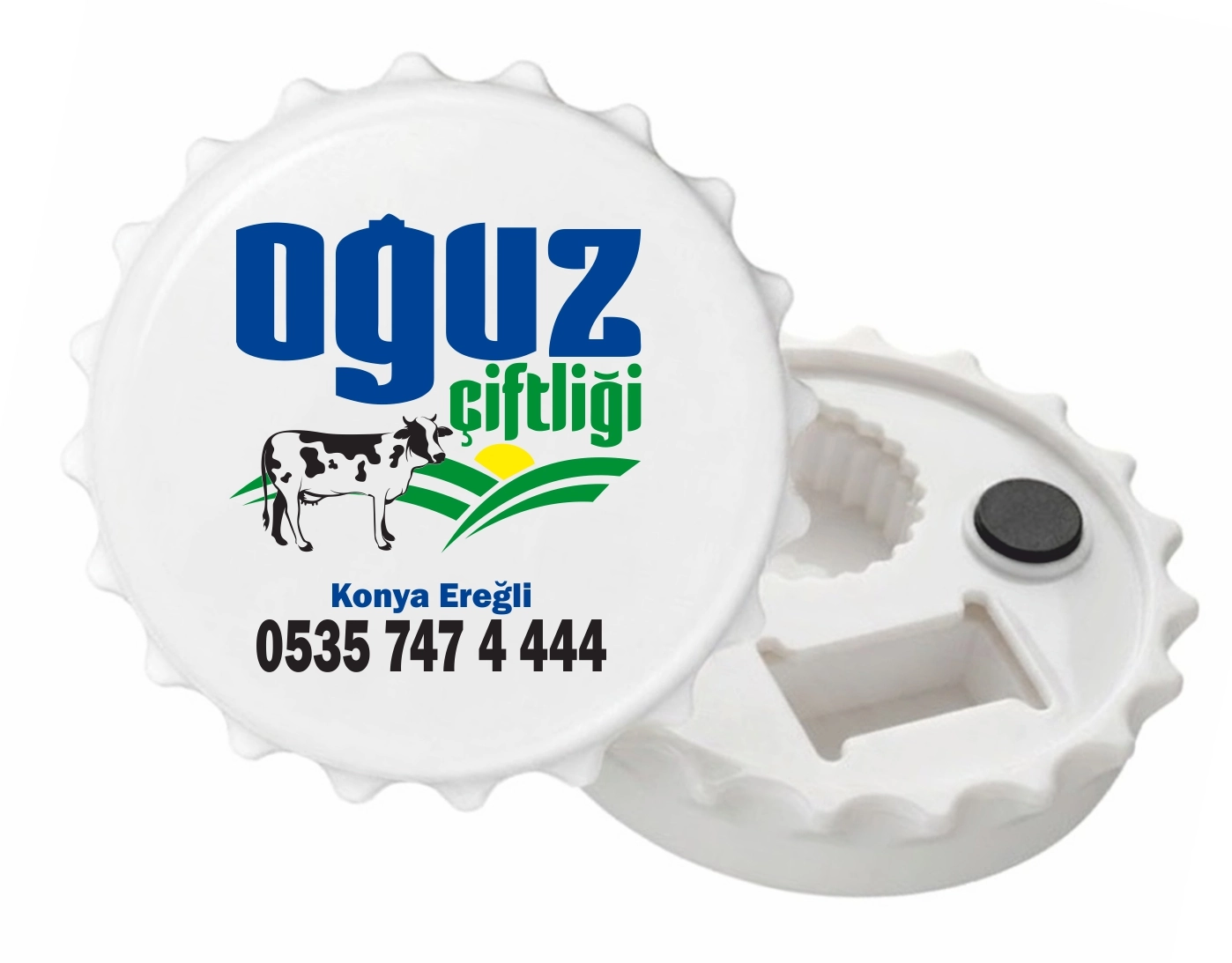 LGKAM-02 kodlu LÜKS GAZOZ KAPAK AÇACAK MAGNET üretim örneği