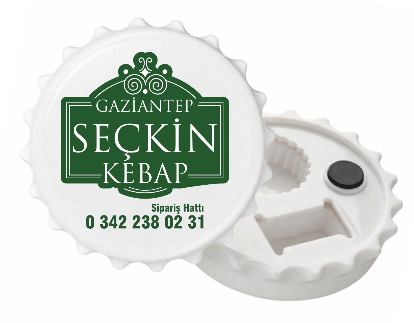 LGKAM-06 kodlu LÜKS GAZOZ KAPAK AÇACAK MAGNET üretim örneği