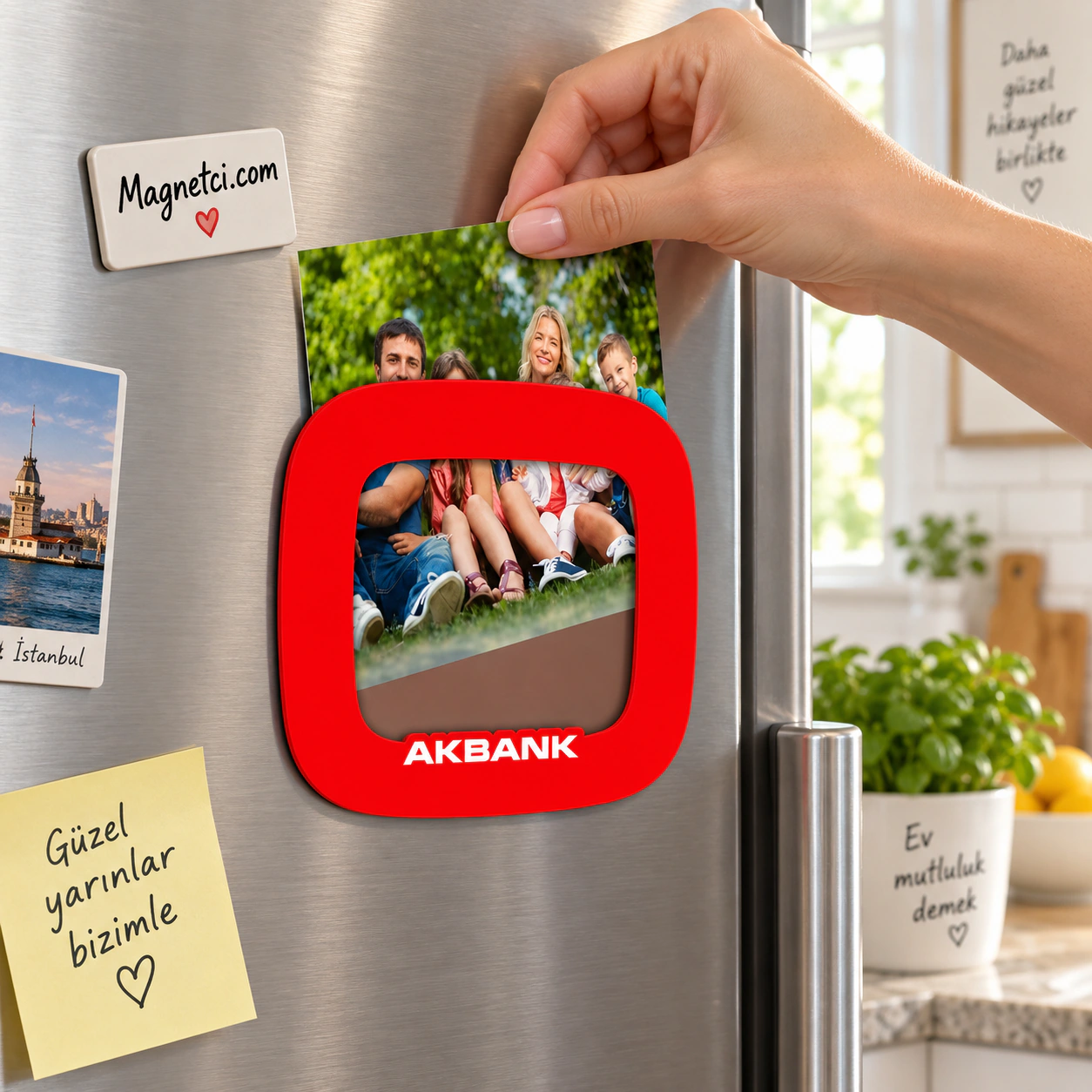 LKM-01 Lüks Resim Çerçeve Magnet kullanım senaryosu