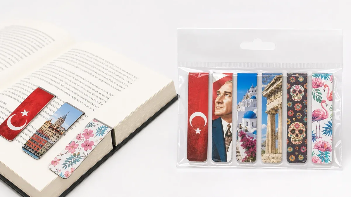MIKNATISLI KİTAP AYRACI SETİ üretim örnekleri