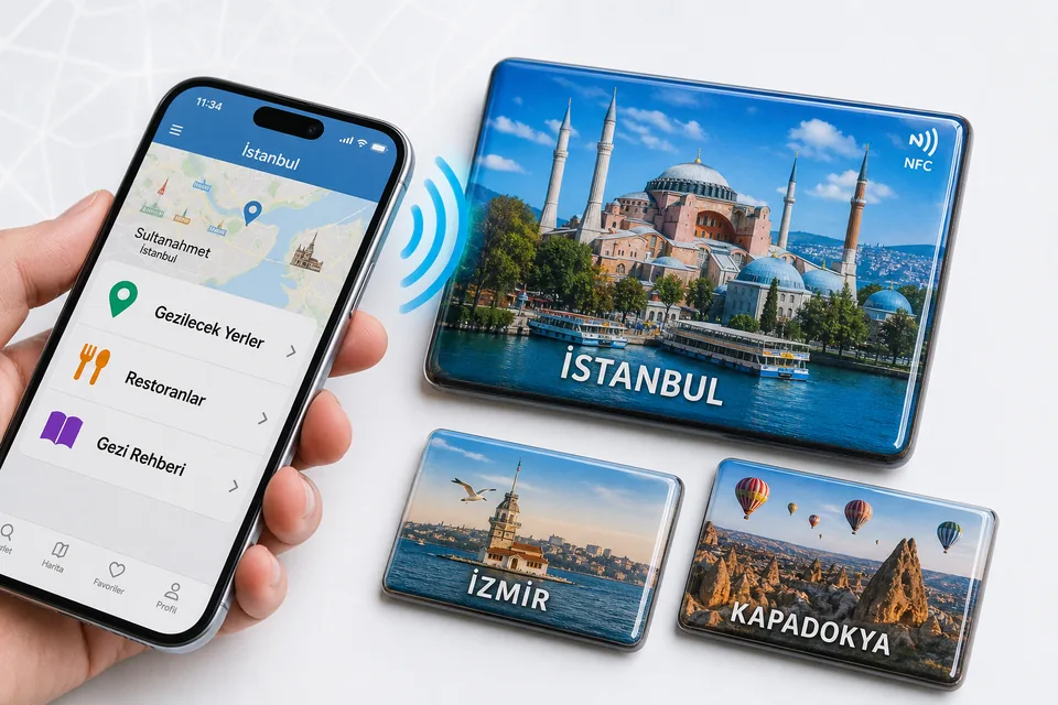 MOBİL UYUMLU NFC MAGNET üretim örnekleri