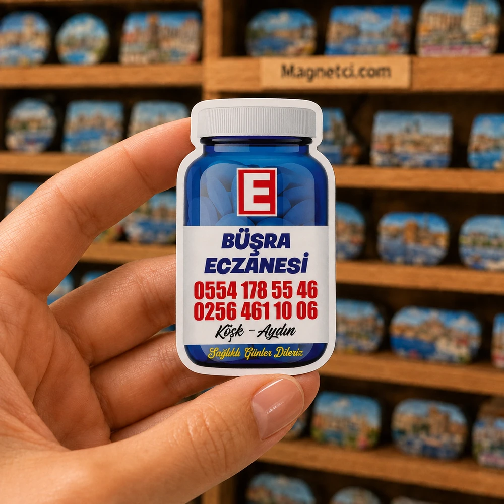 OKM-03 elde tutulan arka planlı özel kesim magnet görseli