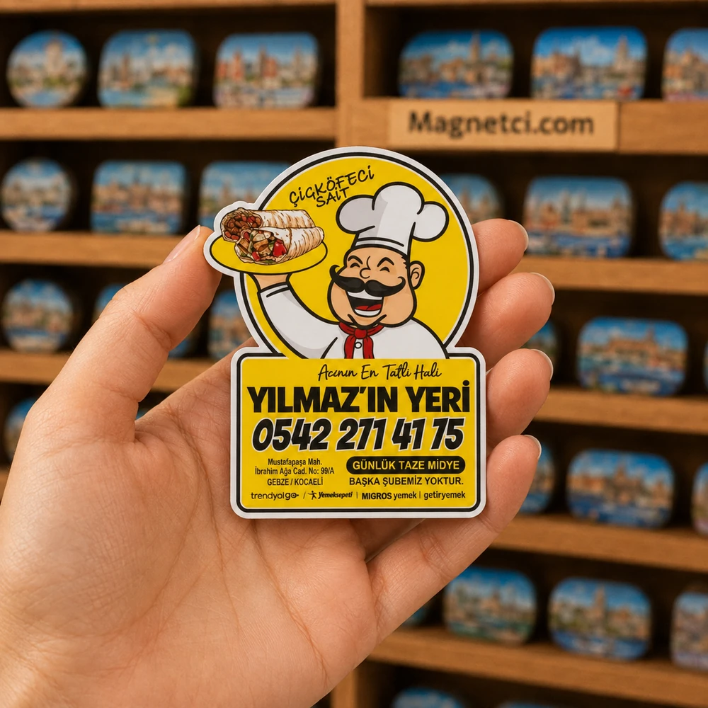 OKM-09 elde tutulan arka planlı özel kesim magnet görseli