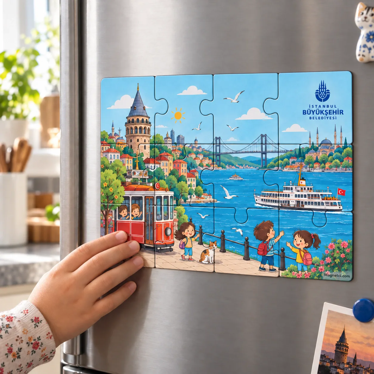İBB İstanbul Puzzle Magnet üretim senaryosu