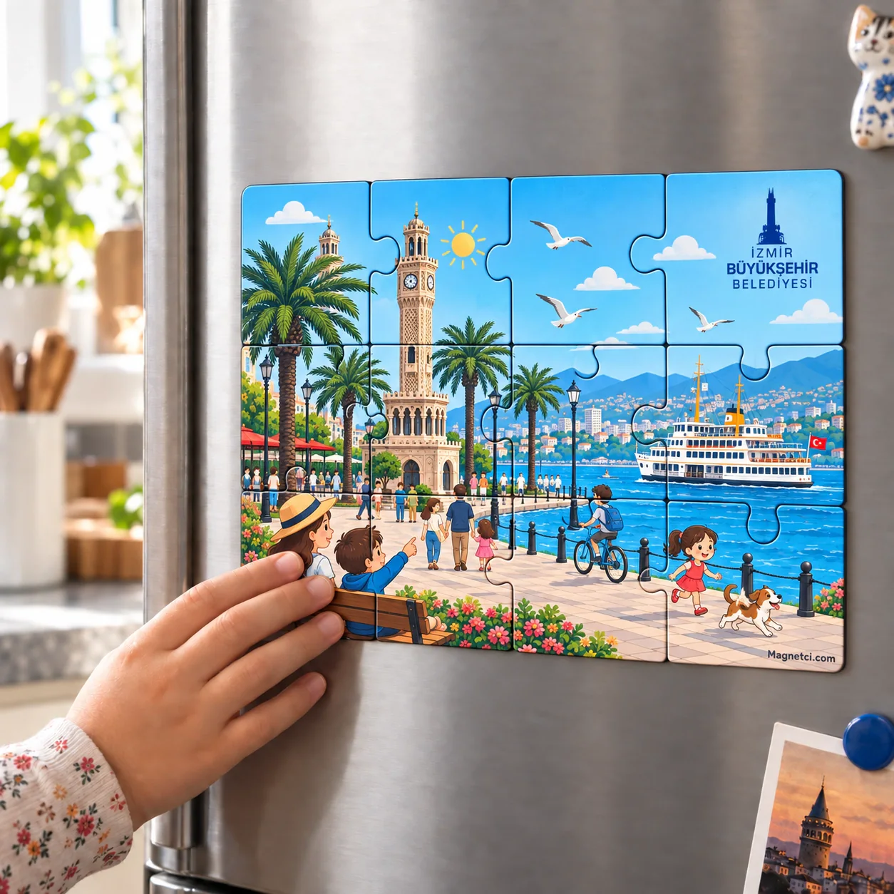 İzmir Büyükşehir Belediyesi Puzzle Magnet üretim senaryosu