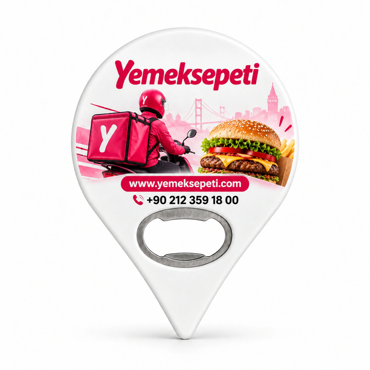 UV baskılı Sivri Konum Açacak Magnet, Ürün Kodu SKAM-08