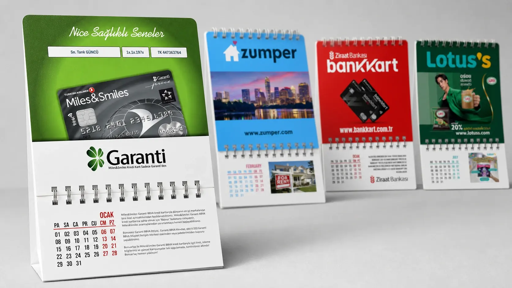 SPİRALLİ TAKVİM MAGNET üretim örnekleri