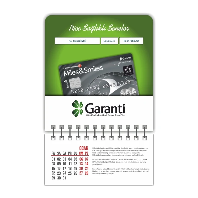 SPTM-01 özgün spiralli takvim magnet ürün görseli