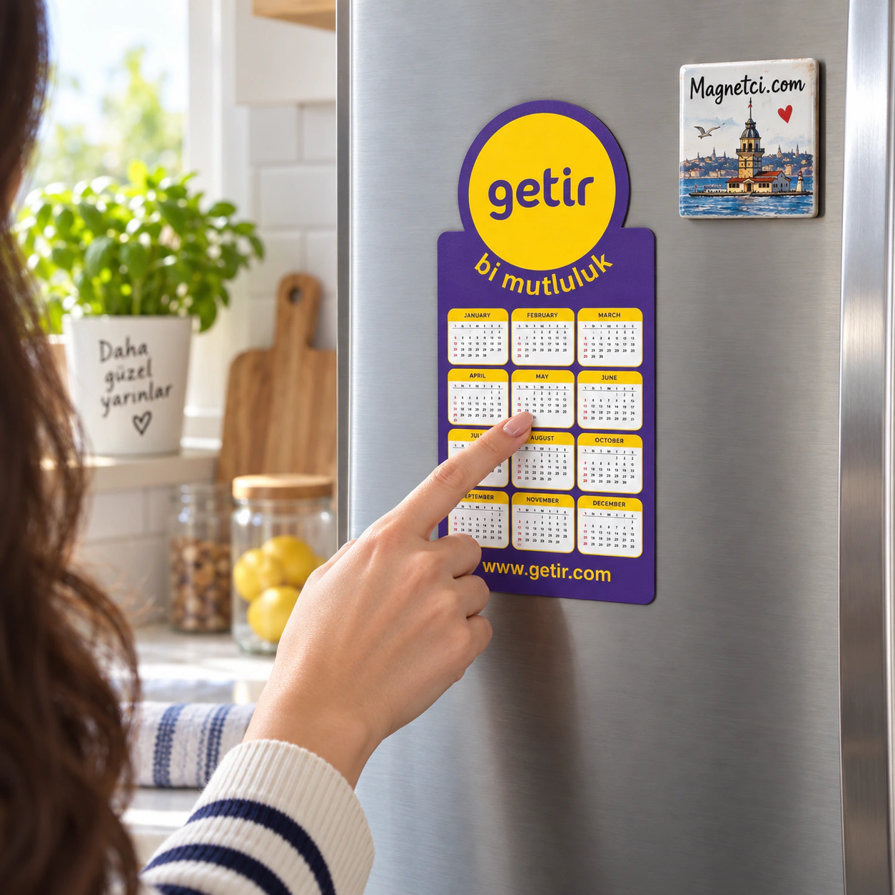 STM-02 standart takvim magnet kullanım senaryosu