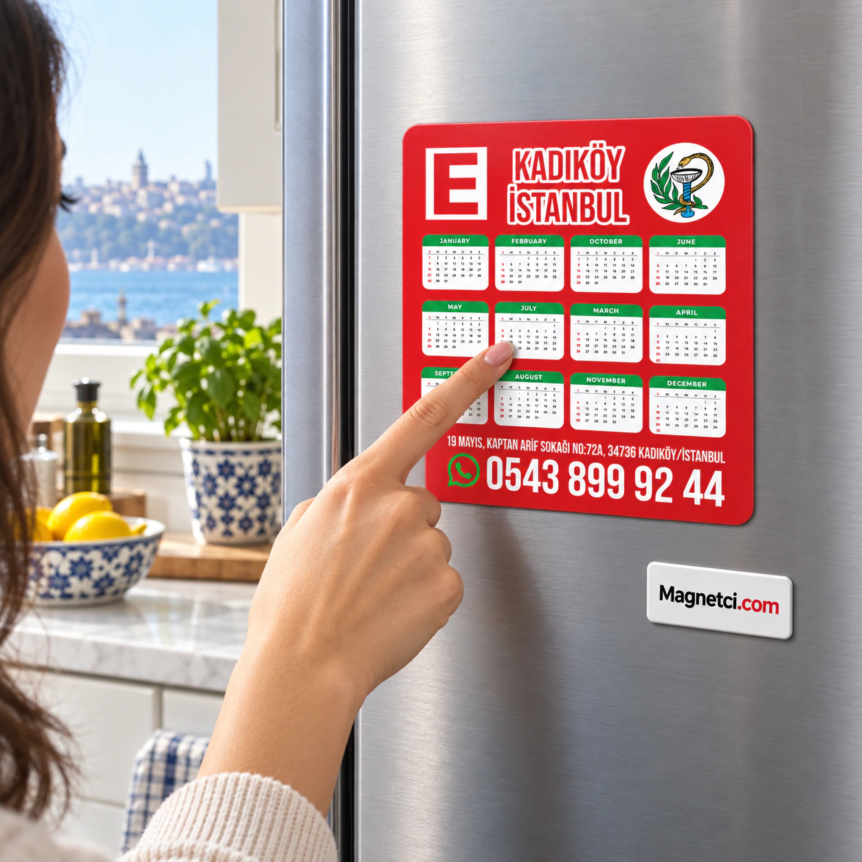 STM-06 standart takvim magnet kullanım senaryosu
