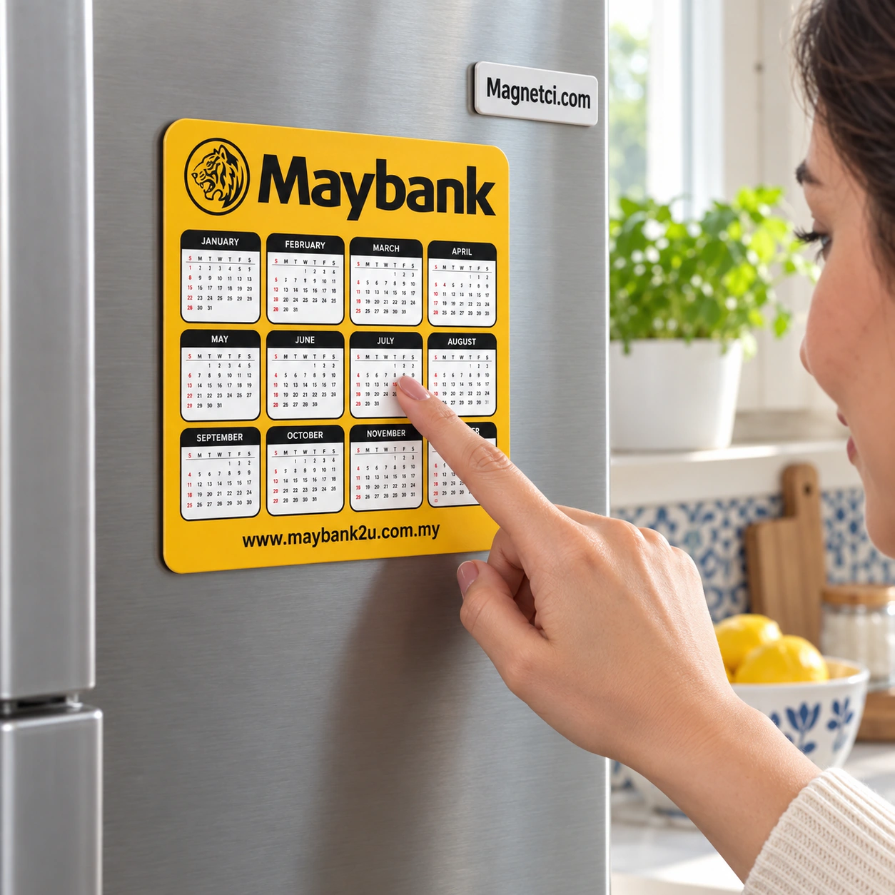 STM-09 standart takvim magnet kullanım senaryosu