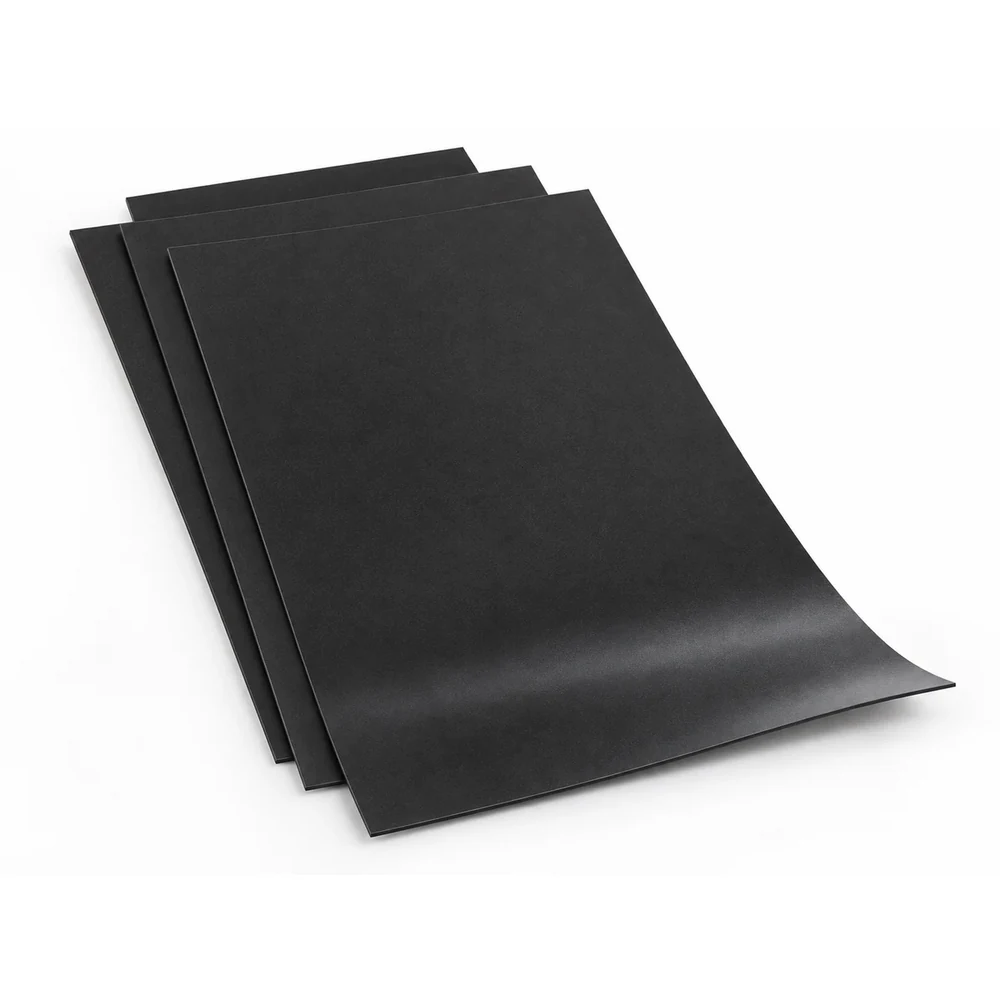 62 x 101 cm - 0,500 Mikron Tabaka Magnet doğal siyah esnek magnet tabakası
