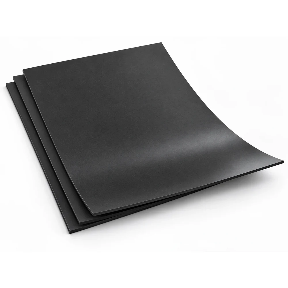 70 x 100 cm - 0,800 Mikron Tabaka Magnet doğal siyah esnek magnet tabakası