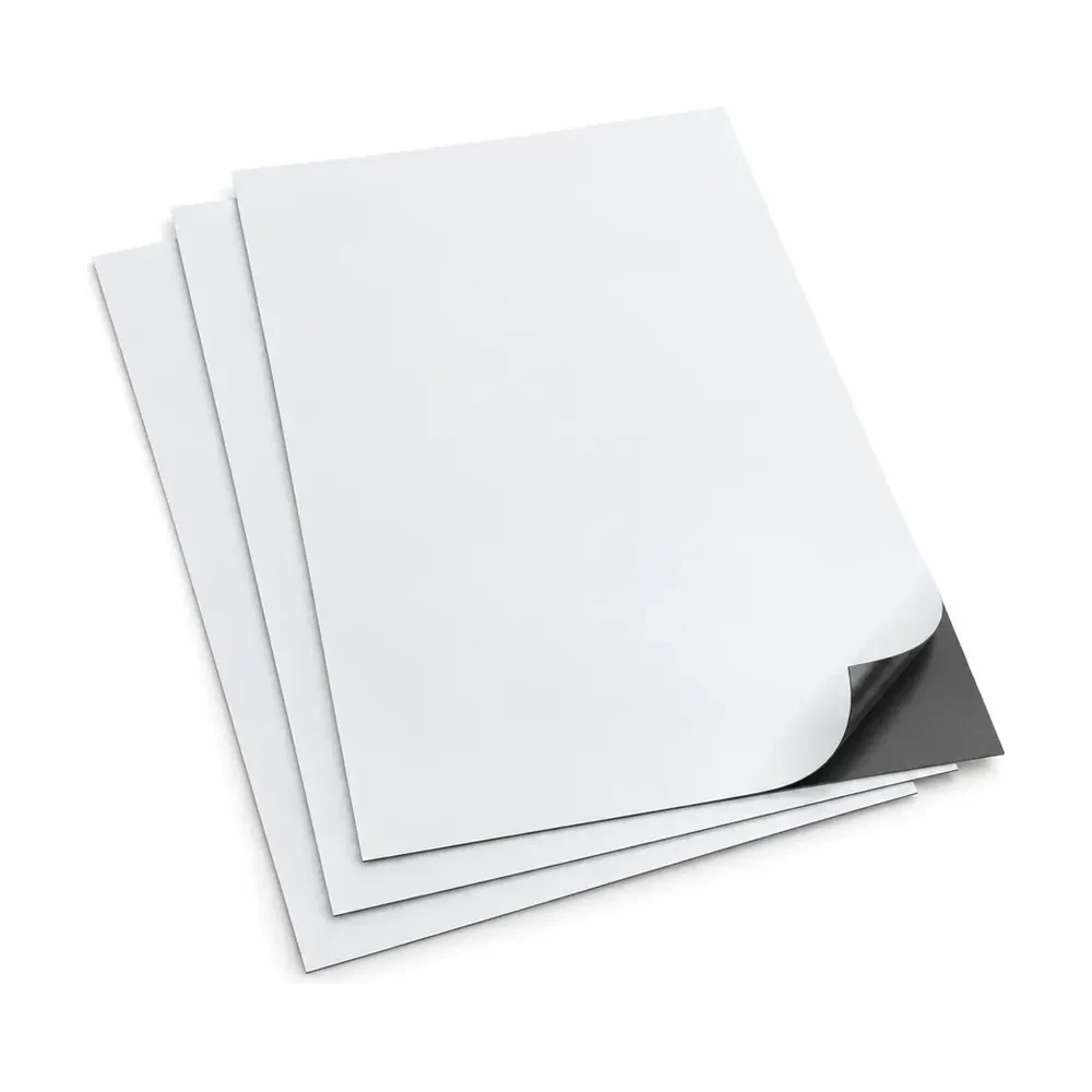 30 x 45 cm 0,800 mikron beyaz PVC kaplı tabaka magnet