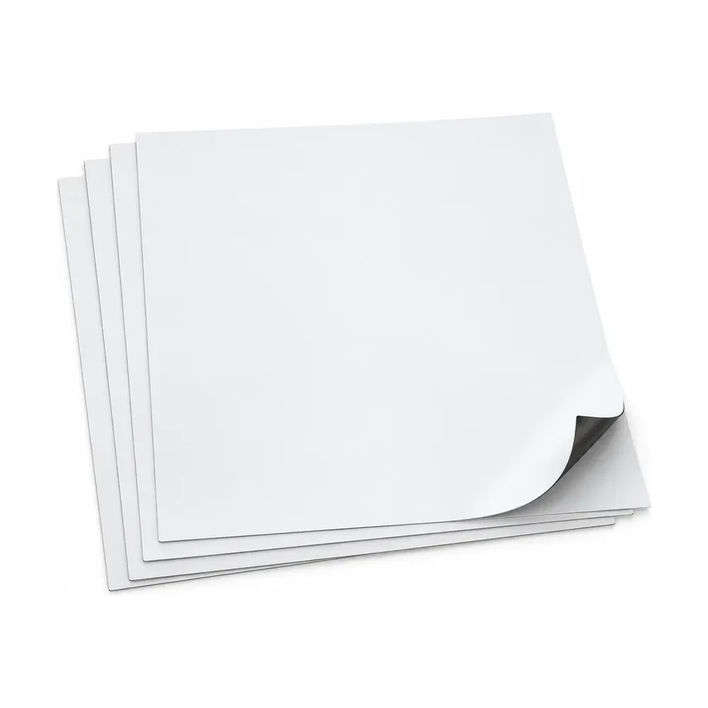 33 x 35 cm 0,800 mikron beyaz PVC kaplı tabaka magnet