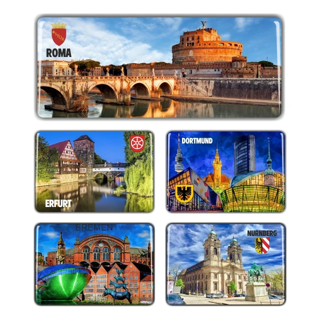 TTDM-02 kodlu toptan turistik damla magnet üretim örneği
