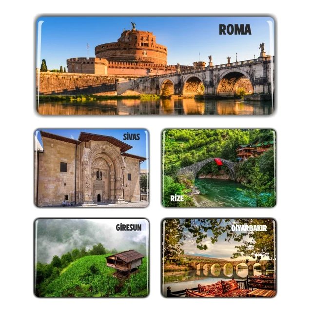 TTDM-11 kodlu toptan turistik damla magnet üretim örneği