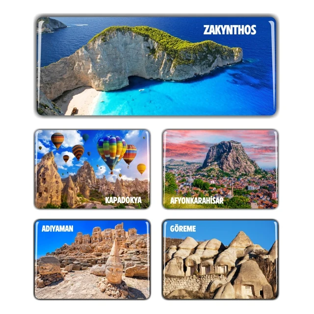 TTDM-12 kodlu toptan turistik damla magnet üretim örneği