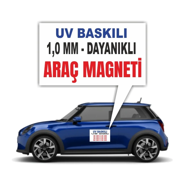 UBAM-02 özgün UV baskılı araç magneti ürün görseli