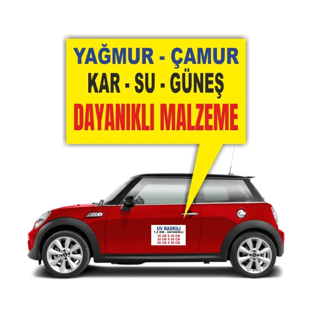 UBAM-04 özgün UV baskılı araç magneti ürün görseli