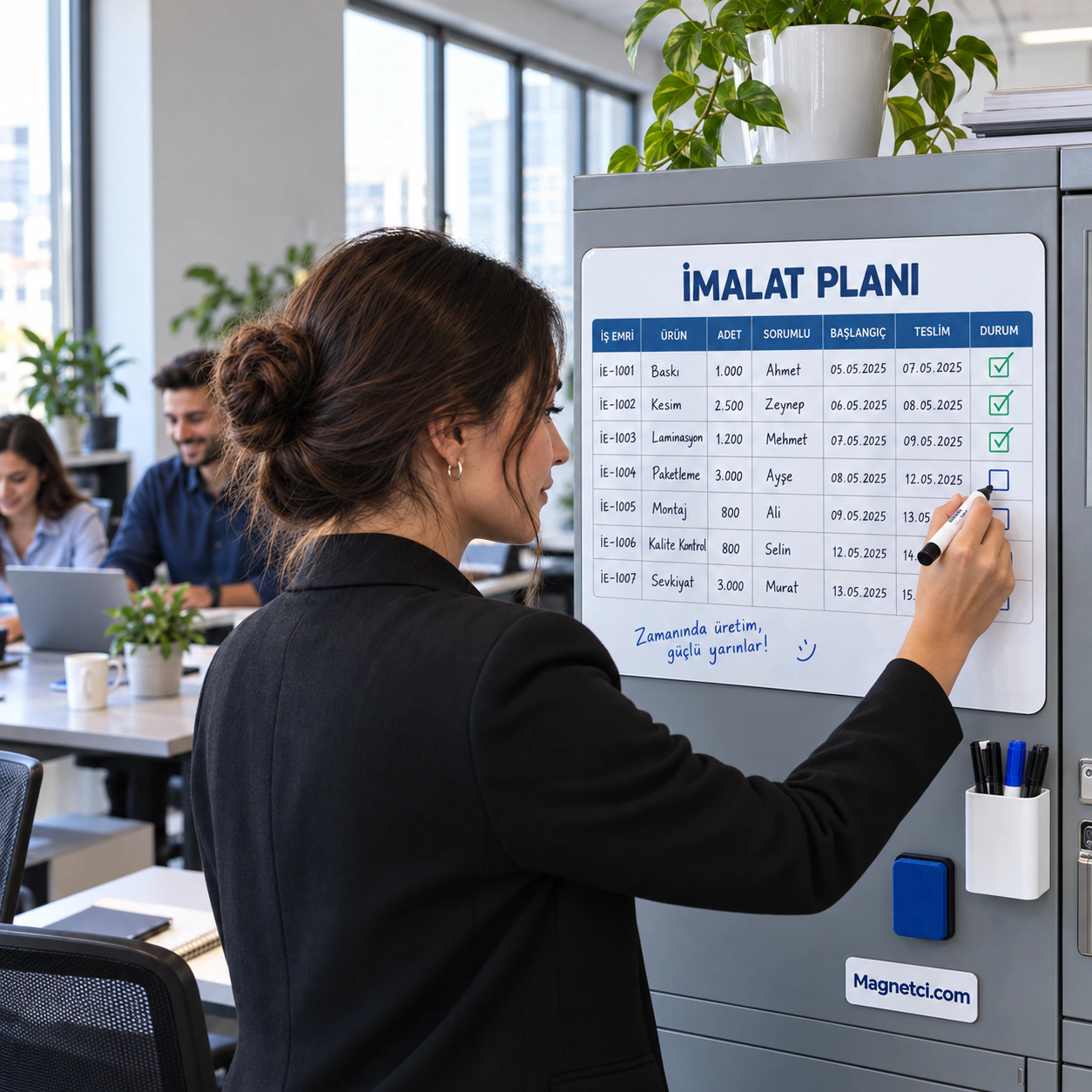 YSPM-04 imalat planı ofis senaryosu
