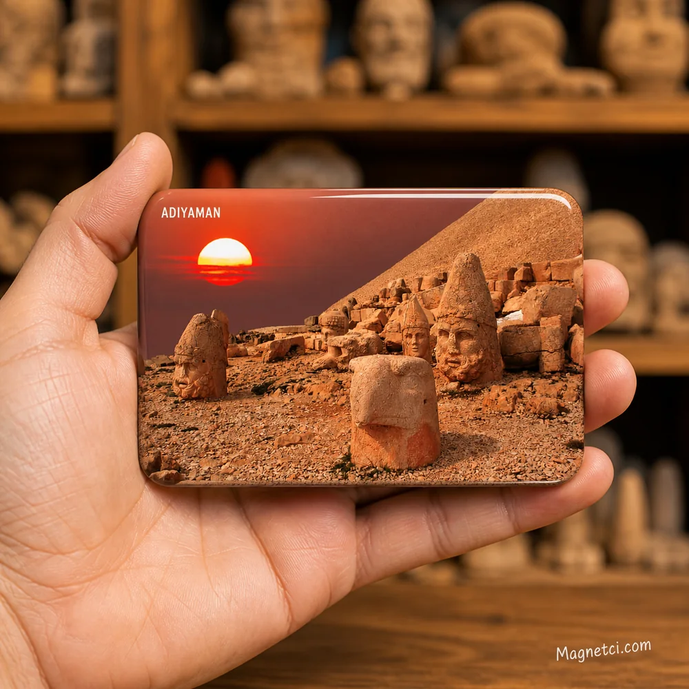 Adıyaman Nemrut Dağı Batı Terası Gün Batımı Epoksi Magnet ADY-02